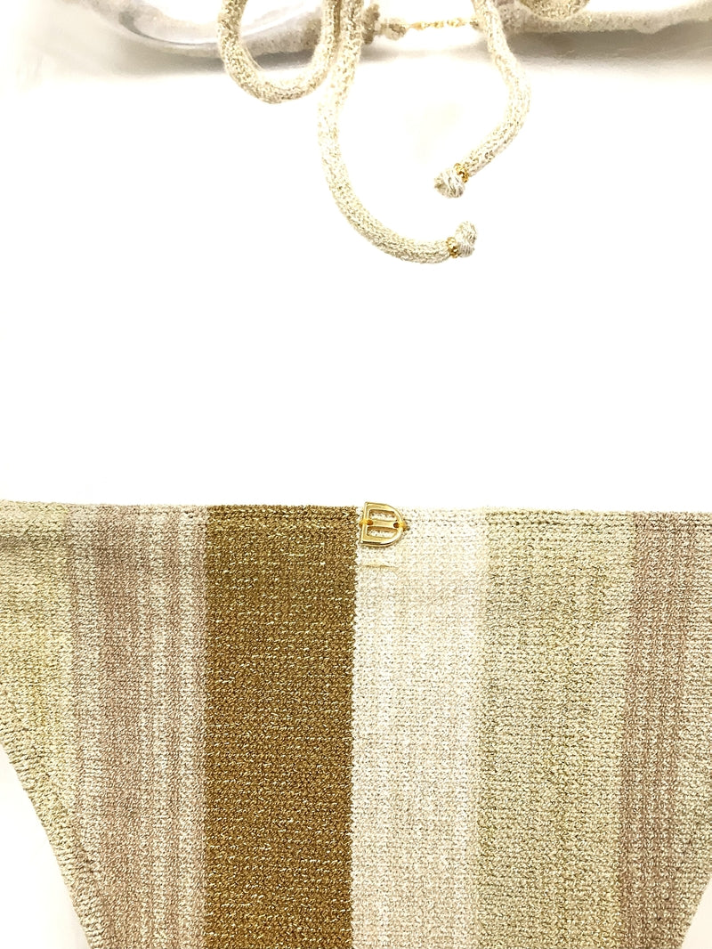 ラメニットボーダートライアングル