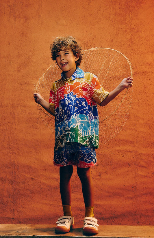 キッズジャガーレインボーシャツ