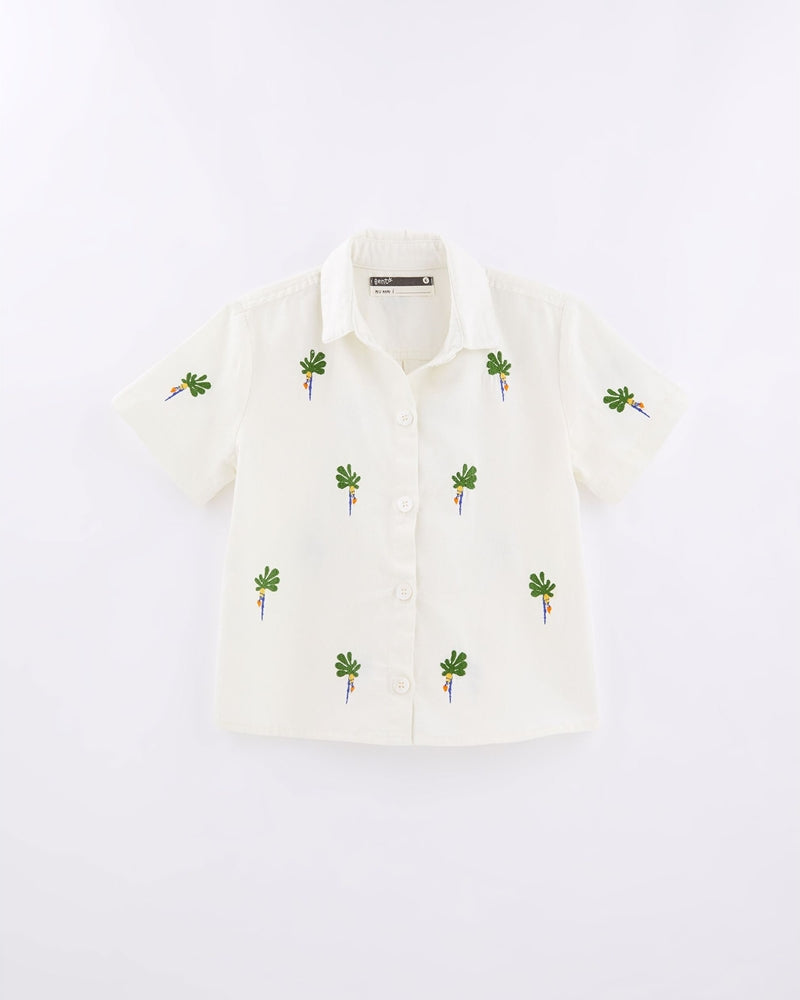 キッズバナナ刺繍シャツ