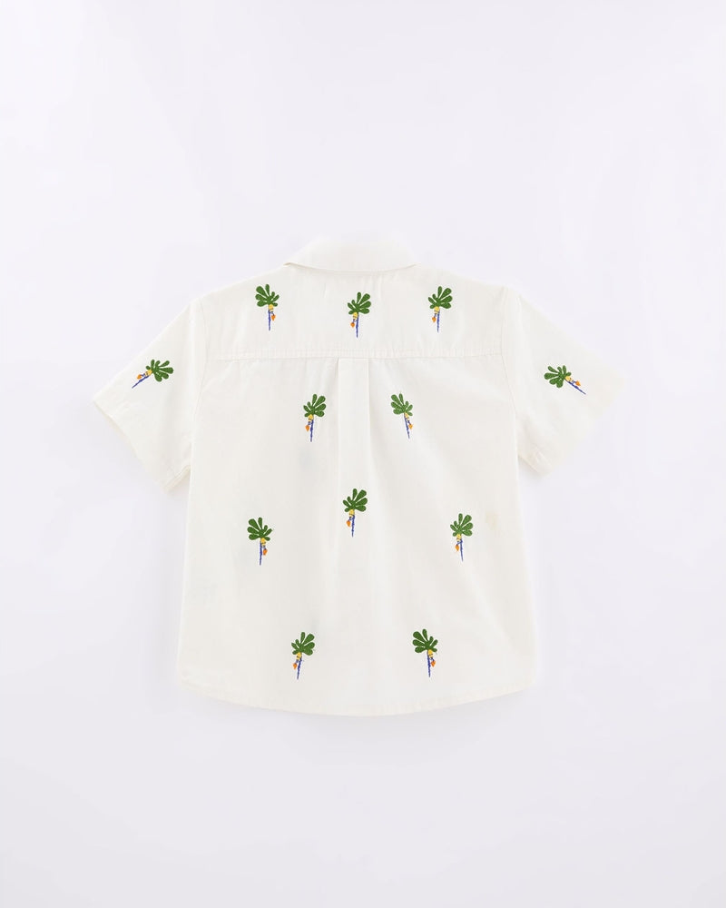 キッズバナナ刺繍シャツ