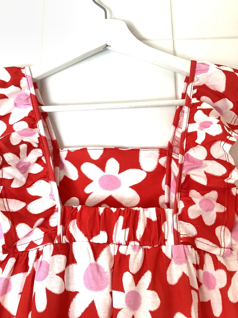 キッズフローラルガーデンロンパース