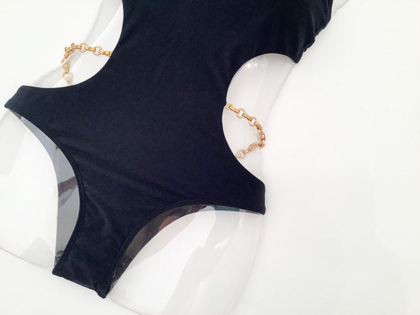 リソニットチェーンモノキニ