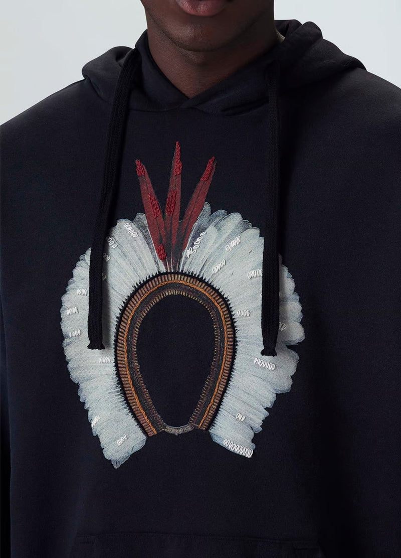 メンズコカ刺繍フーディー