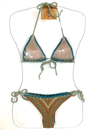 ニットボーダークロシェ