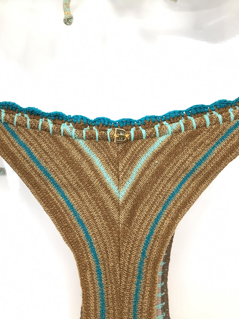 ニットボーダークロシェ