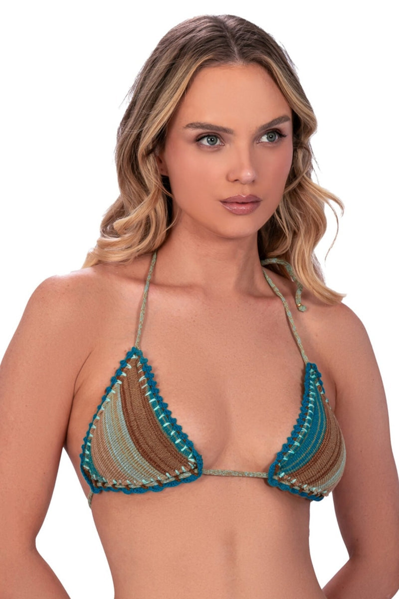 ニットボーダークロシェ