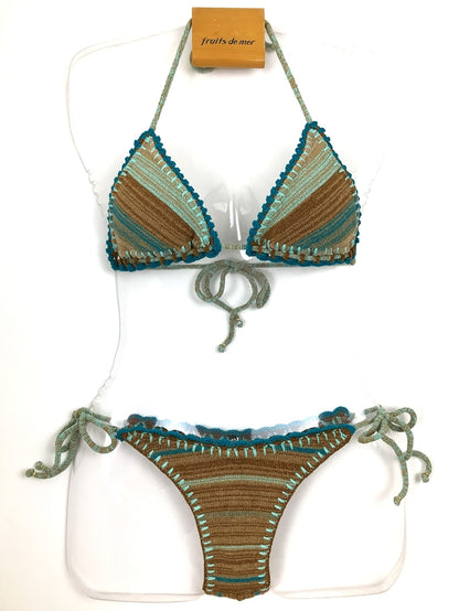 ニットボーダークロシェ