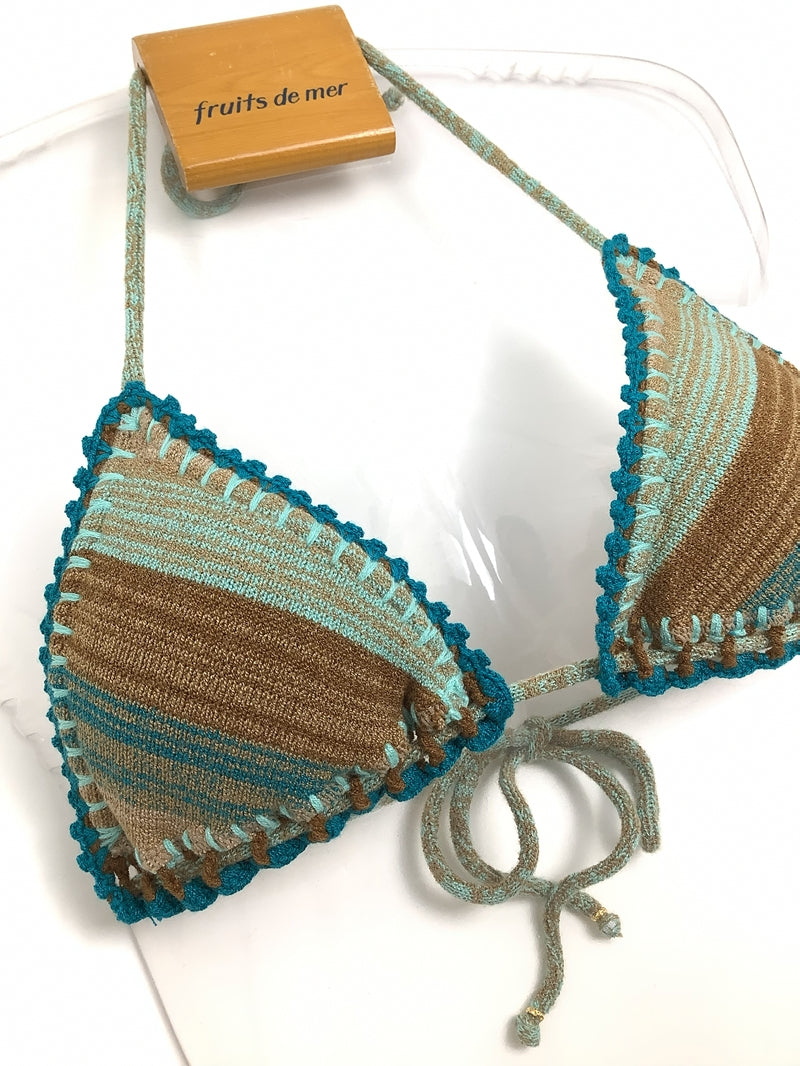 ニットボーダークロシェ