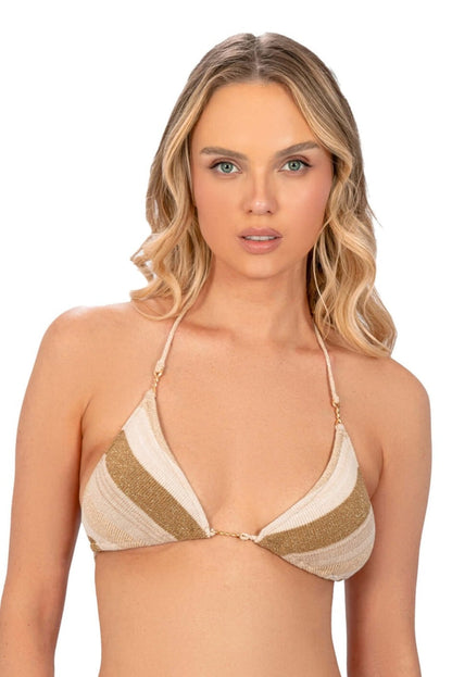 ラメニットボーダートライアングル