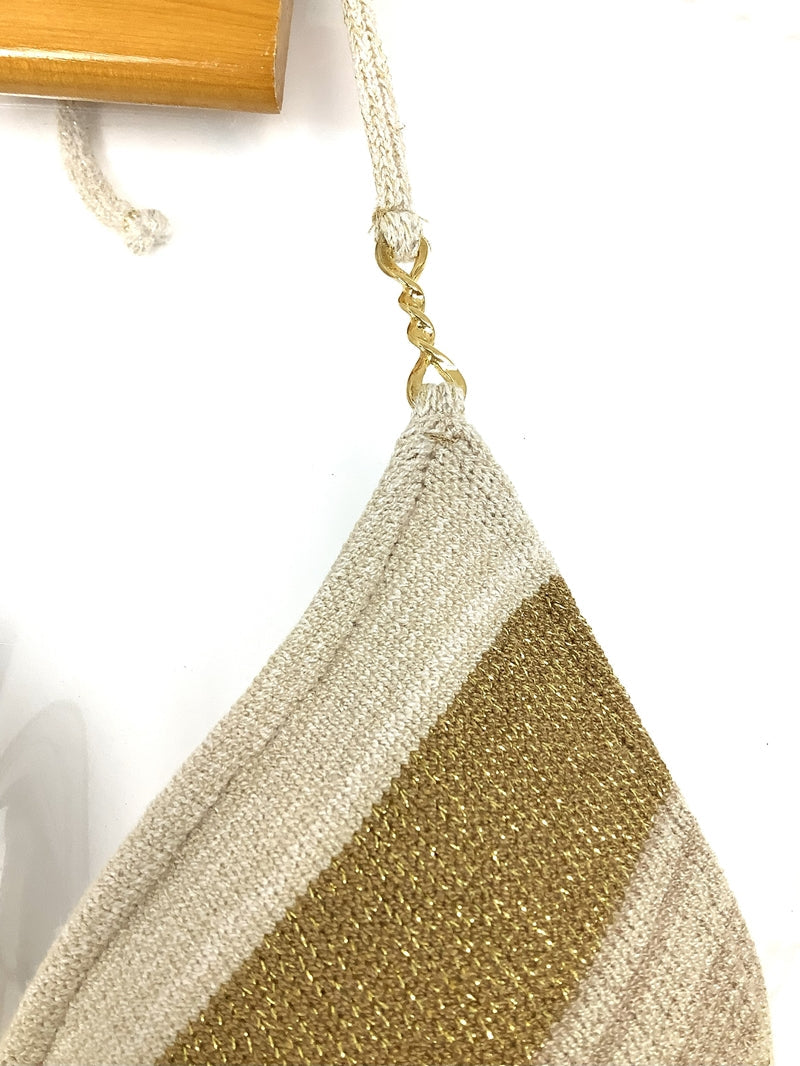 ラメニットボーダートライアングル