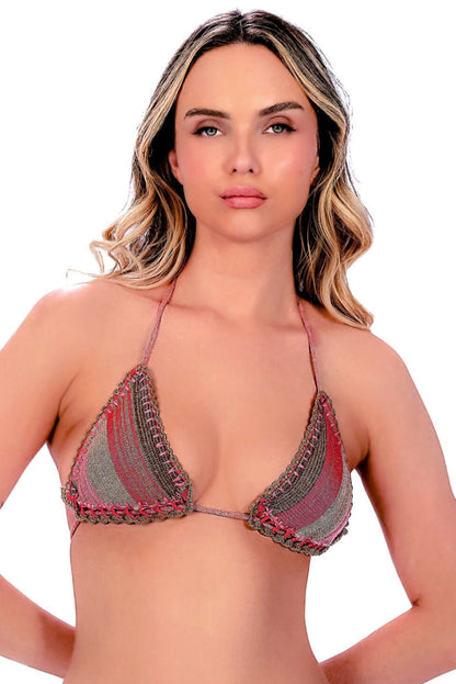 ニットボーダークロシェ