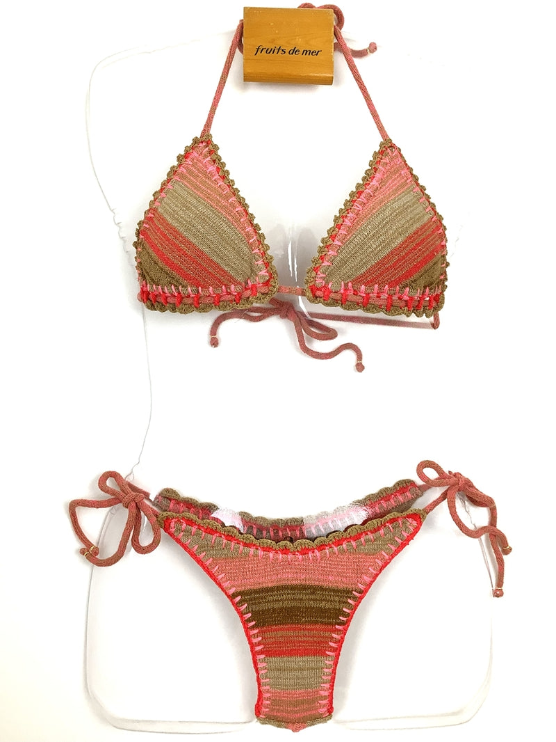 ニットボーダークロシェ