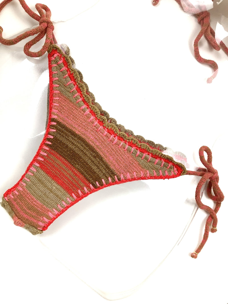 ニットボーダークロシェ