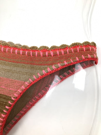 ニットボーダークロシェショルダー