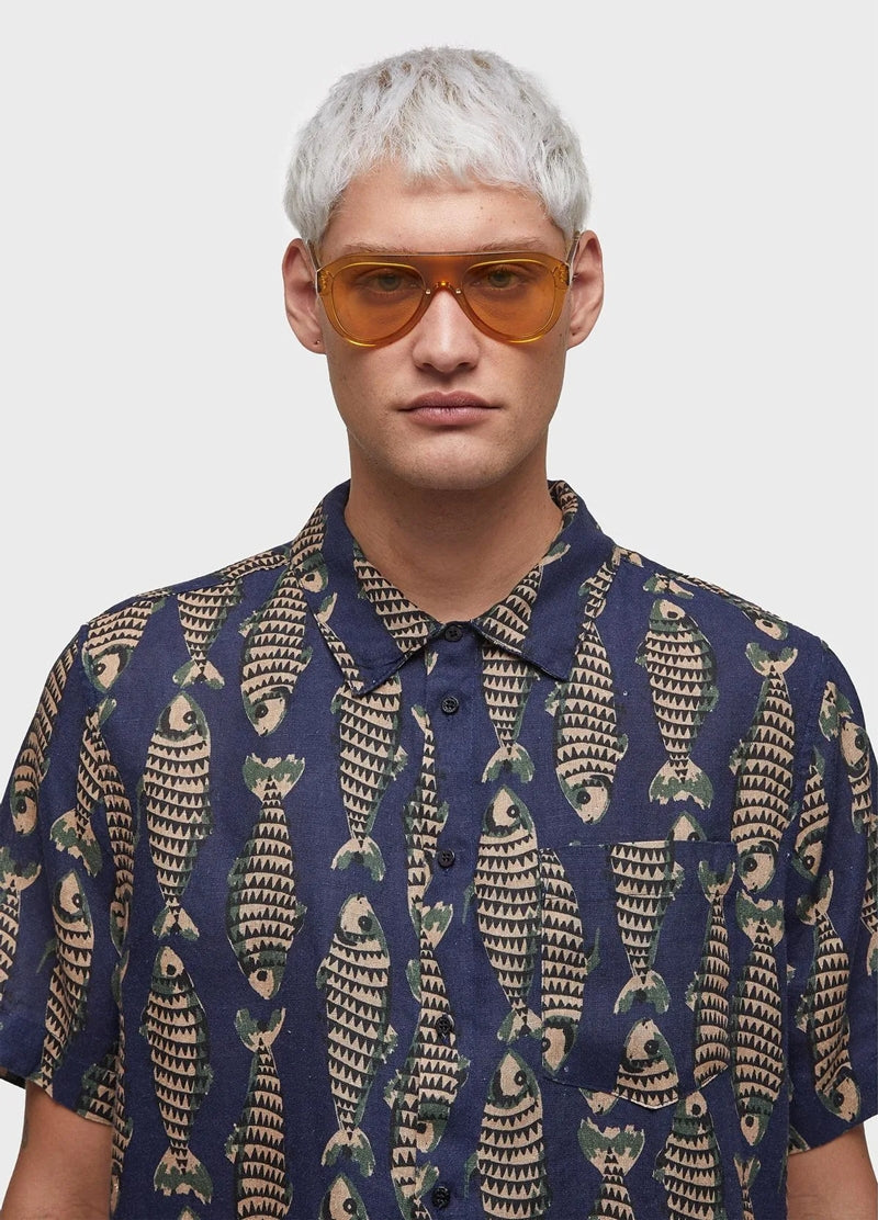 メンズフィッシュシャツ